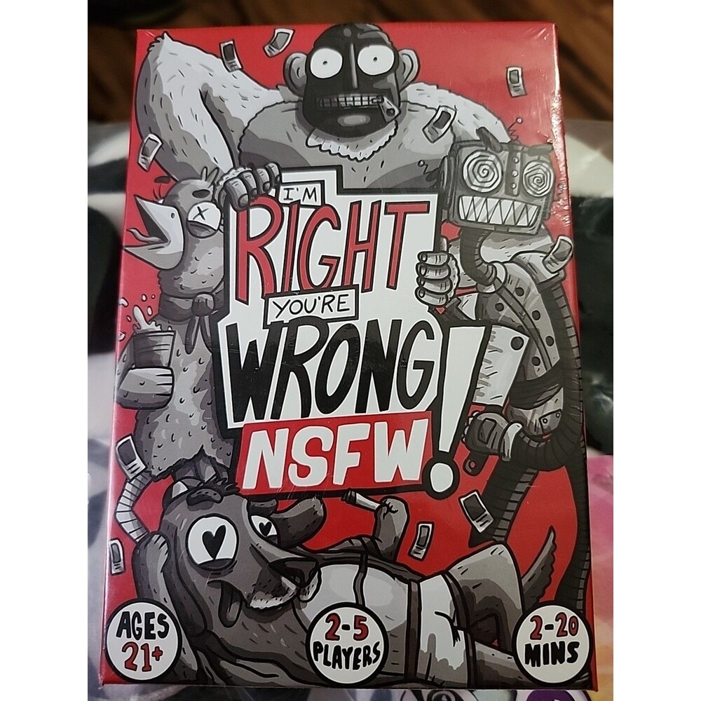 I'm Right You're Wrong NSFW - Adult Light Strategy Card Game SEALED